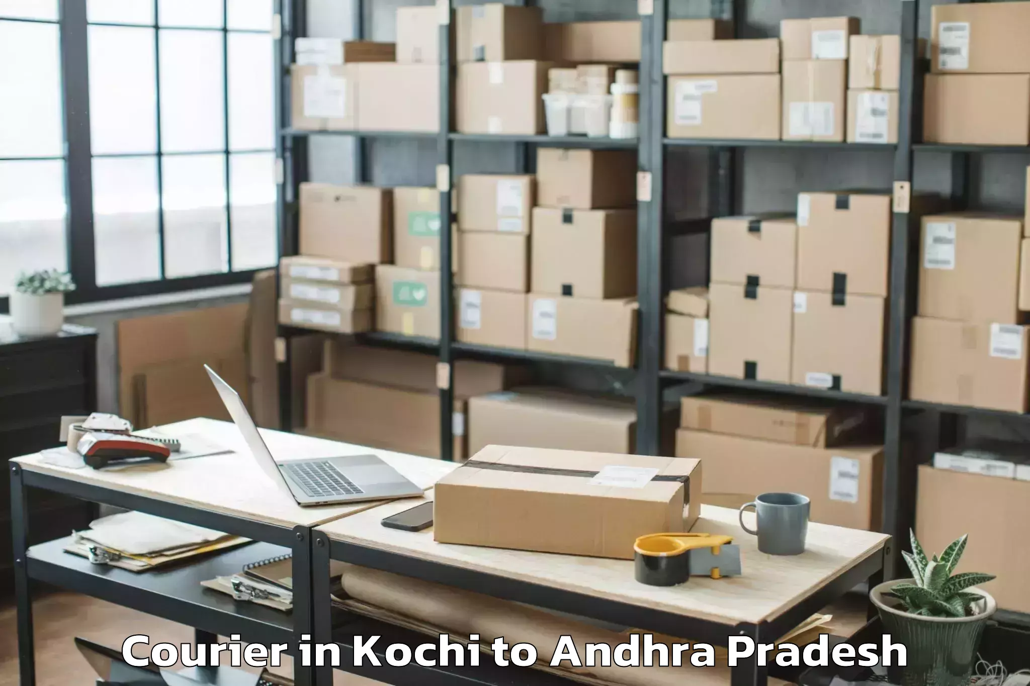 Leading Kochi to Kajuluru Courier Provider